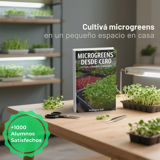 Microgreens: cultivá, consumí y emprende en 7 dias + 5 BONUS DE REGALO!